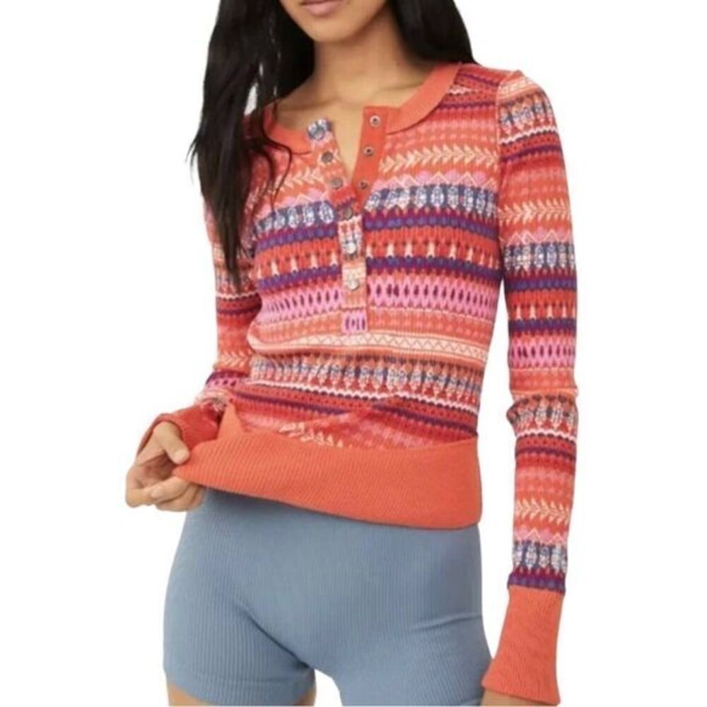 NEW Free People Movement Rally Printed Layer, XS